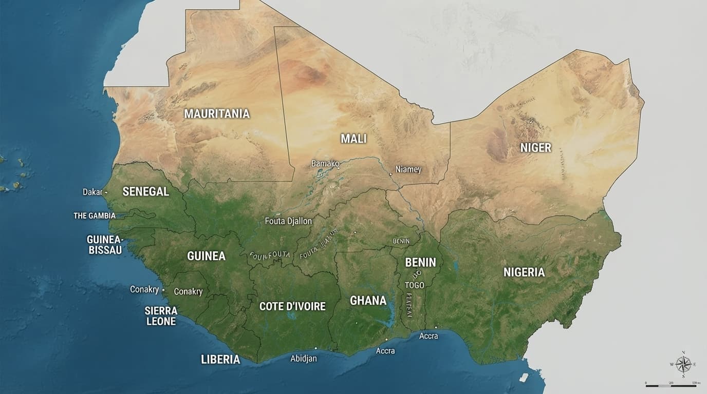 Africa Map Background