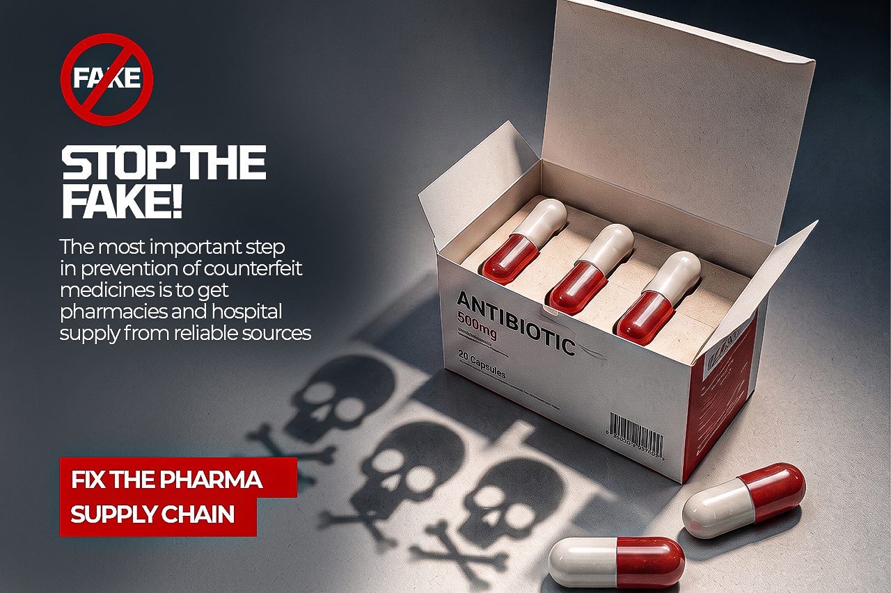 Stop the fake medicine. Fix the pharma supply chain.